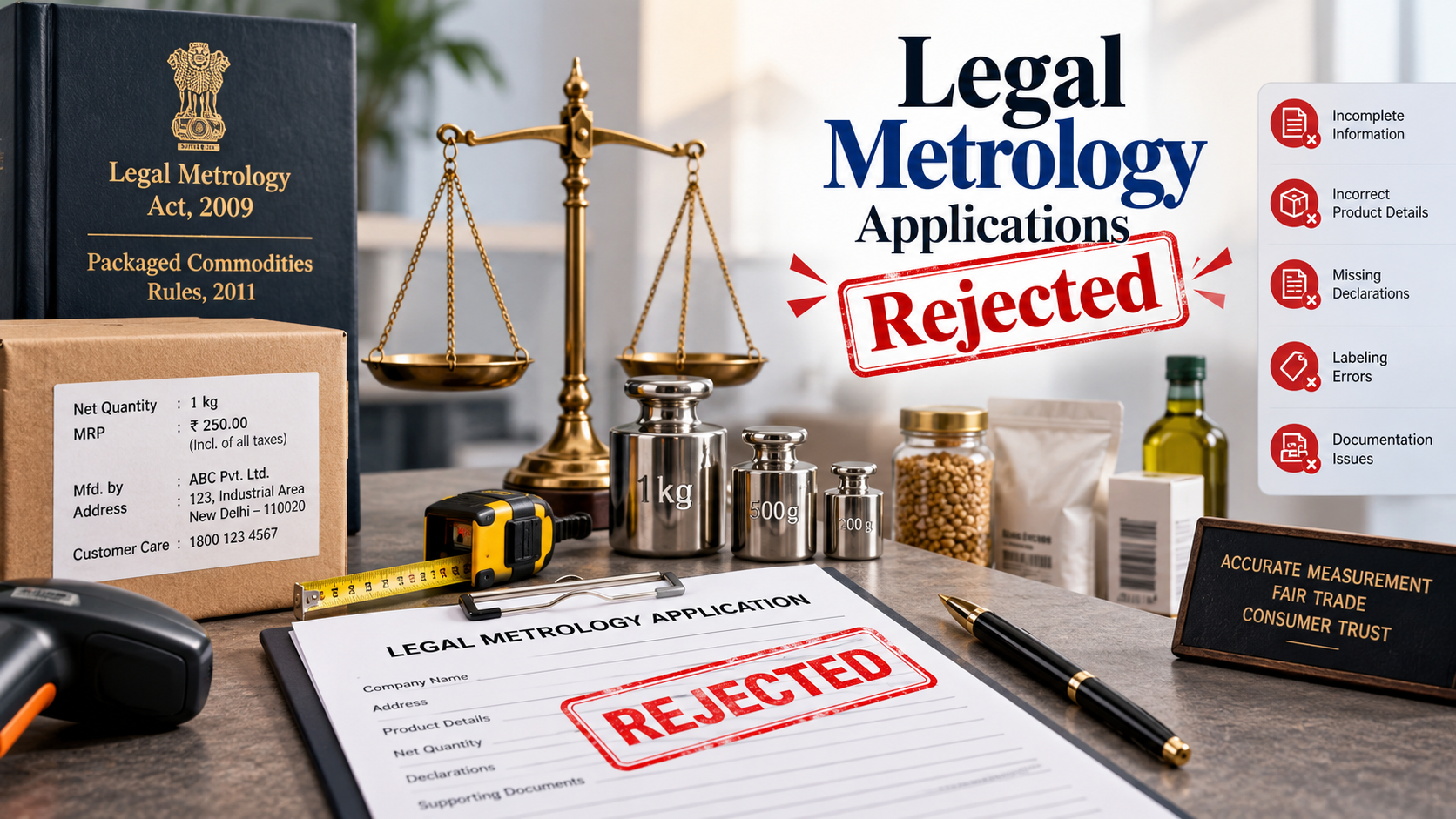 Common Mistakes That Get Legal Metrology Applications Rejected