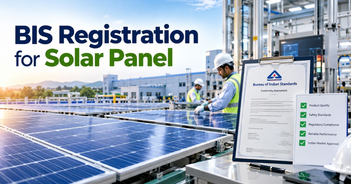 BIS Registration for Solar Panel