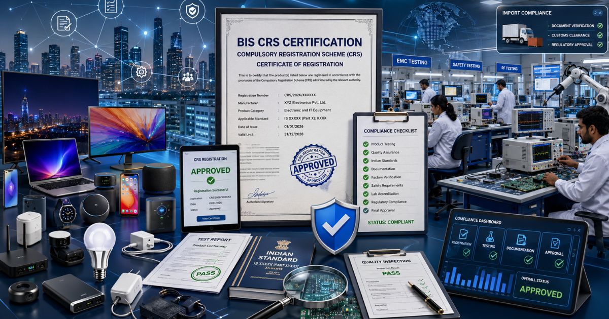 BIS CRS Certification in 2026: Latest Product Categories Covered Under the Compulsory Registration Scheme (CRS)