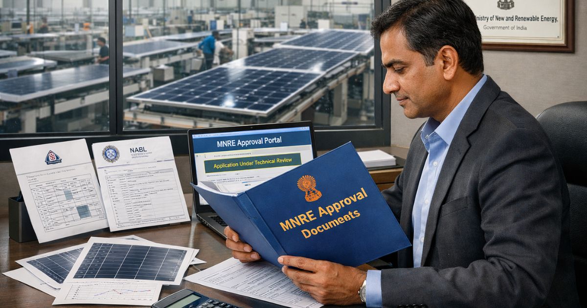 MNRE Approval Process for Solar Products in India
