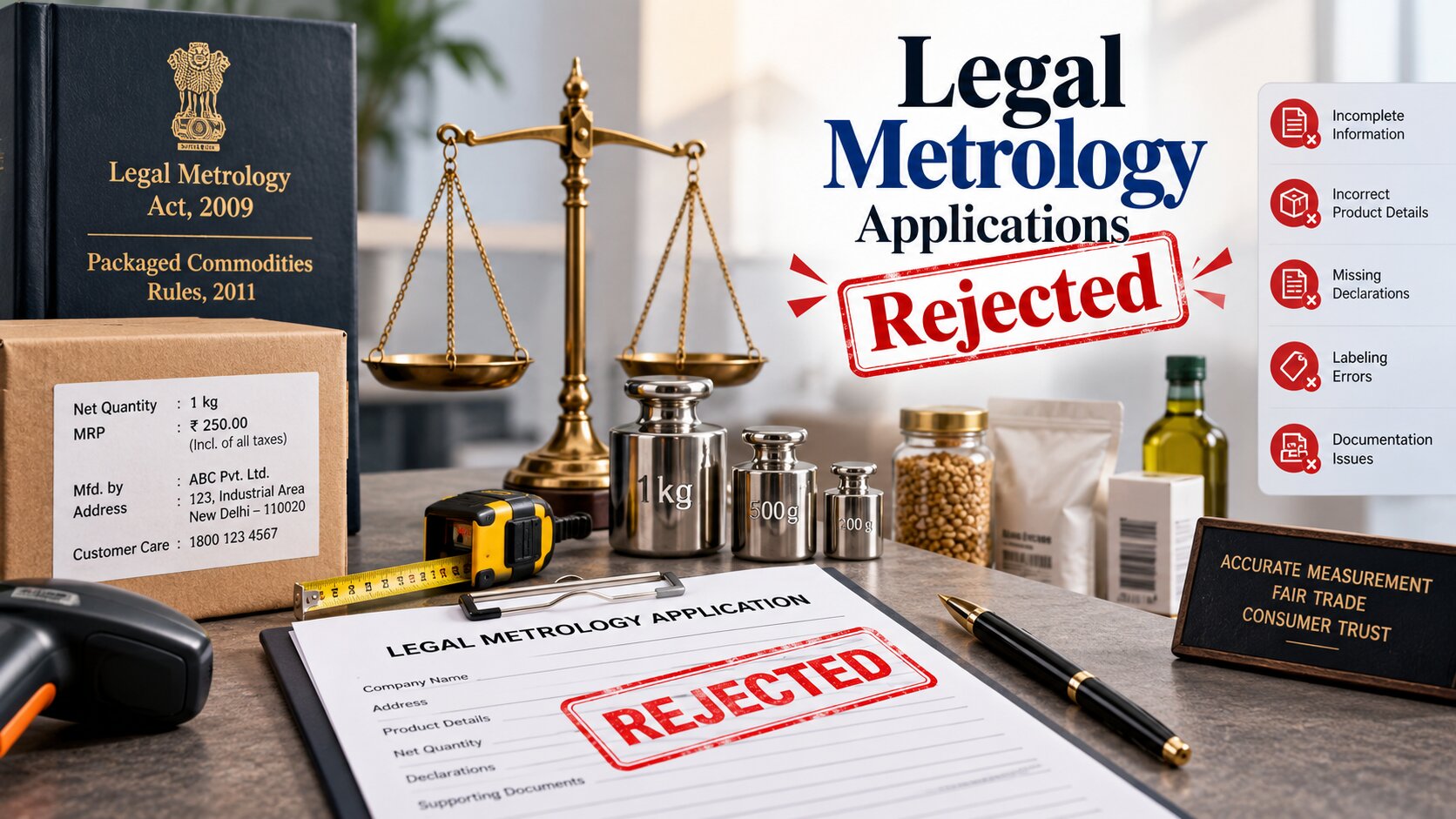 Common Mistakes That Get Legal Metrology Applications Rejected